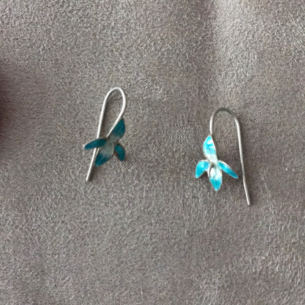 Tropical flower delicate earrings